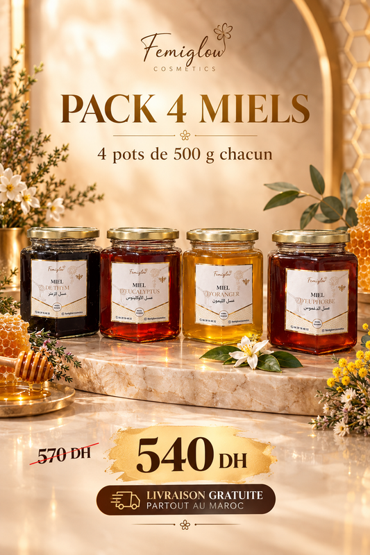 🍯✨ PACK 4 MIELS FEMIGLOW ✨🍯