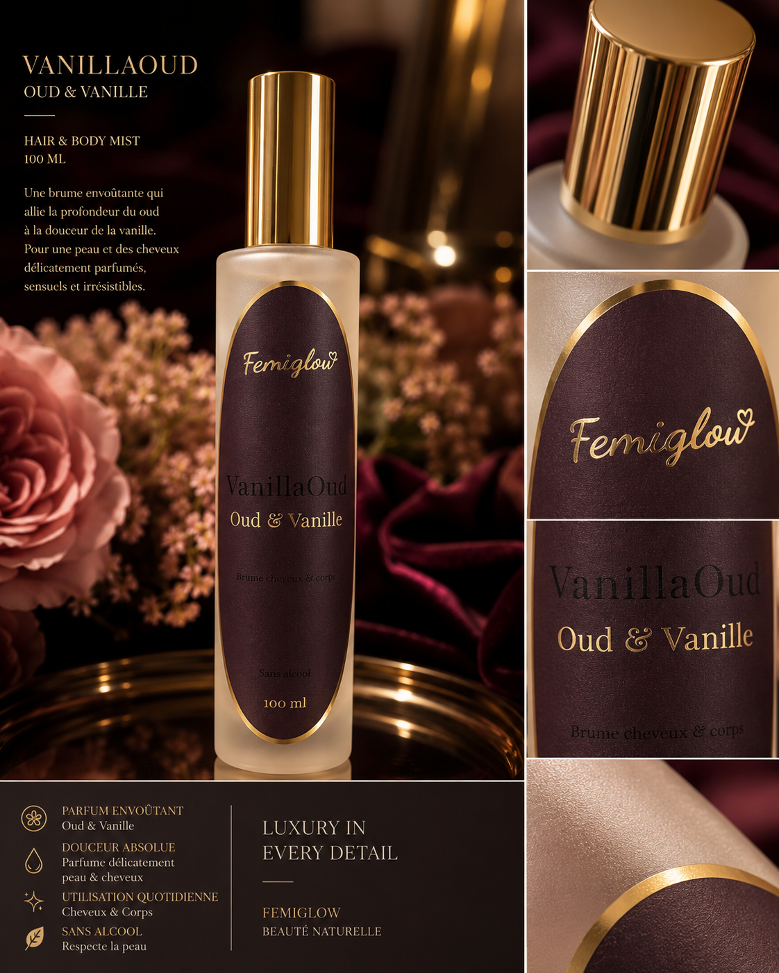 VanillaOud – Oud Vanille | Sans Alcool - 100ml