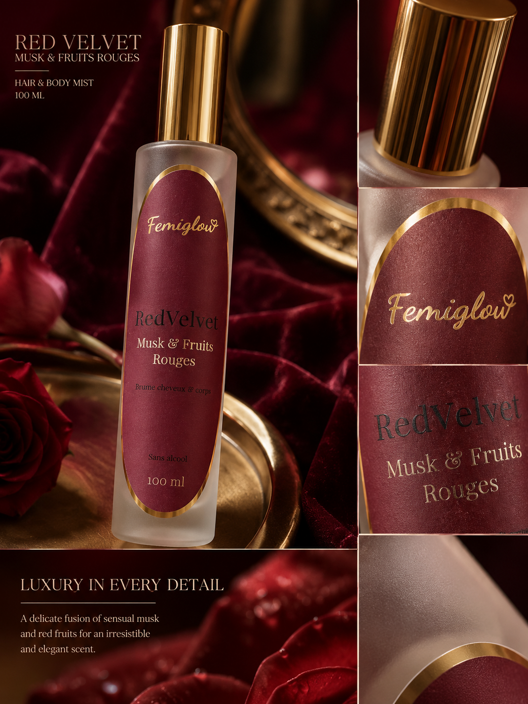 RedVelvet –  Musk Fruits Rouges | Sans Alcool - 100ml