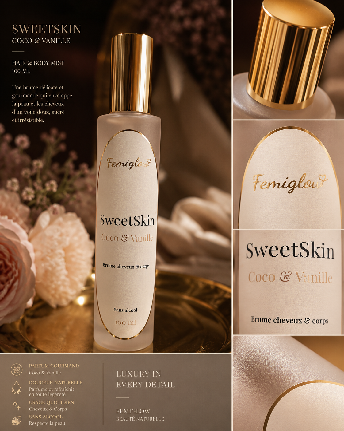 SweetSkin – Coco Vanille | Sans Alcool - 100ml