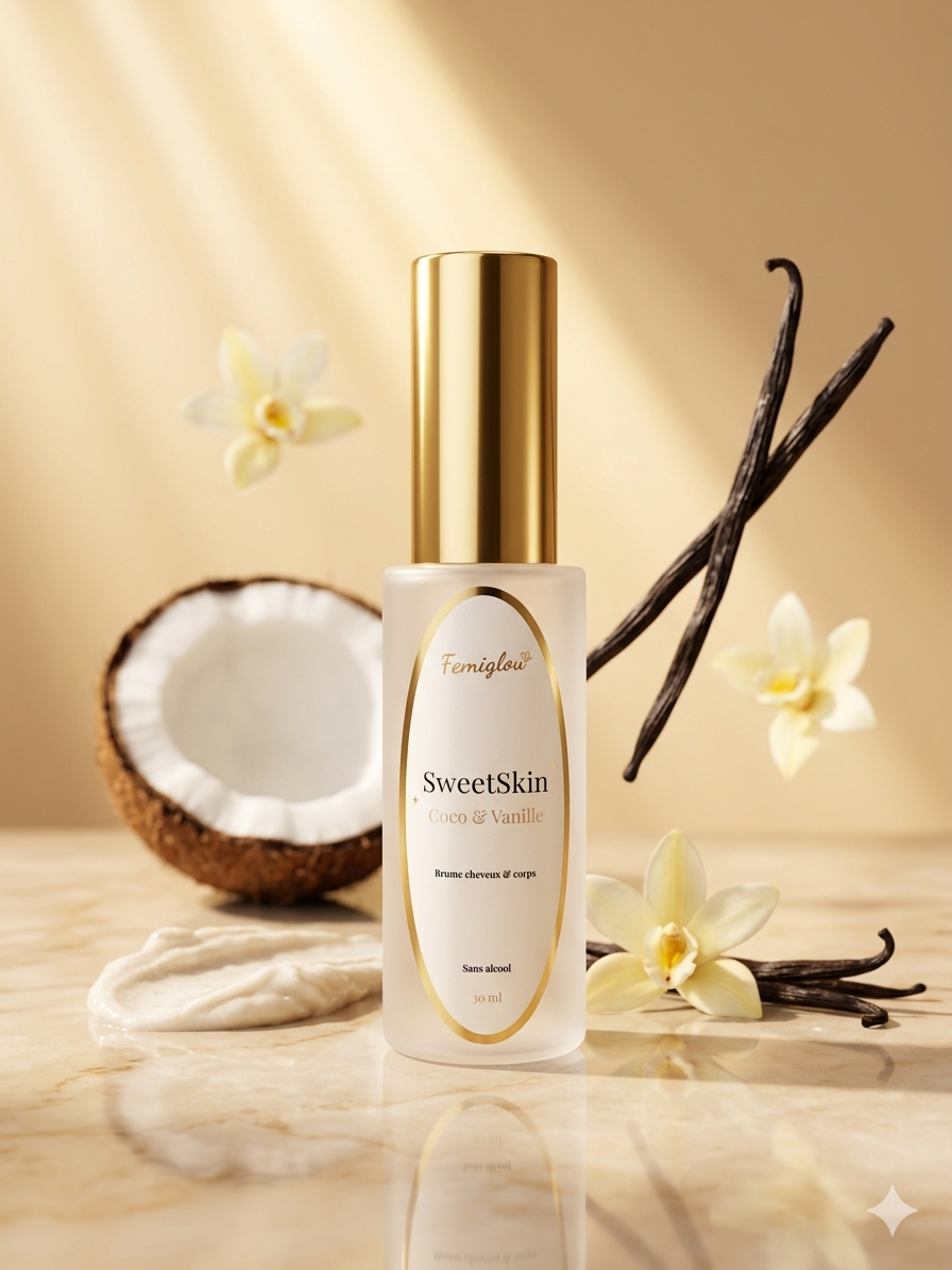 Pack 3 Brumes Parfumées Femiglow – Coco Vanille, Oud Vanille & Musk Fruits Rouges | Sans Alcool - 30 ml