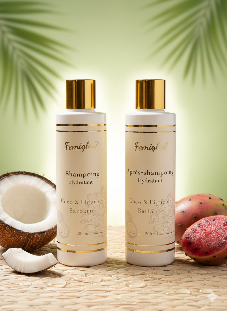Pack Shampoing + Après-Shampoing Hydratant – Sans Sulfate & Sans Paraben